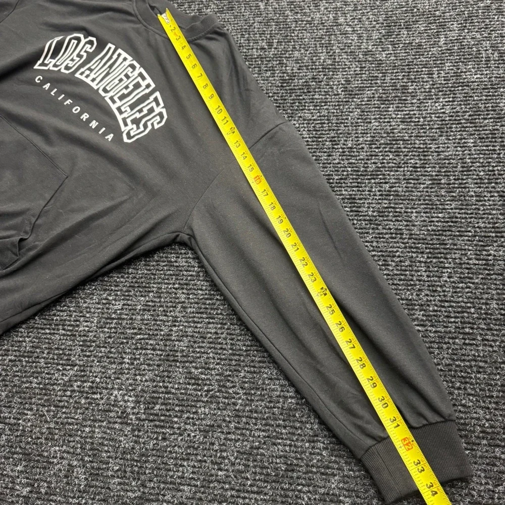 Los Angeles California Graphic Sweatshirt‎ Charcoal Gray Crewneck Pullover XL